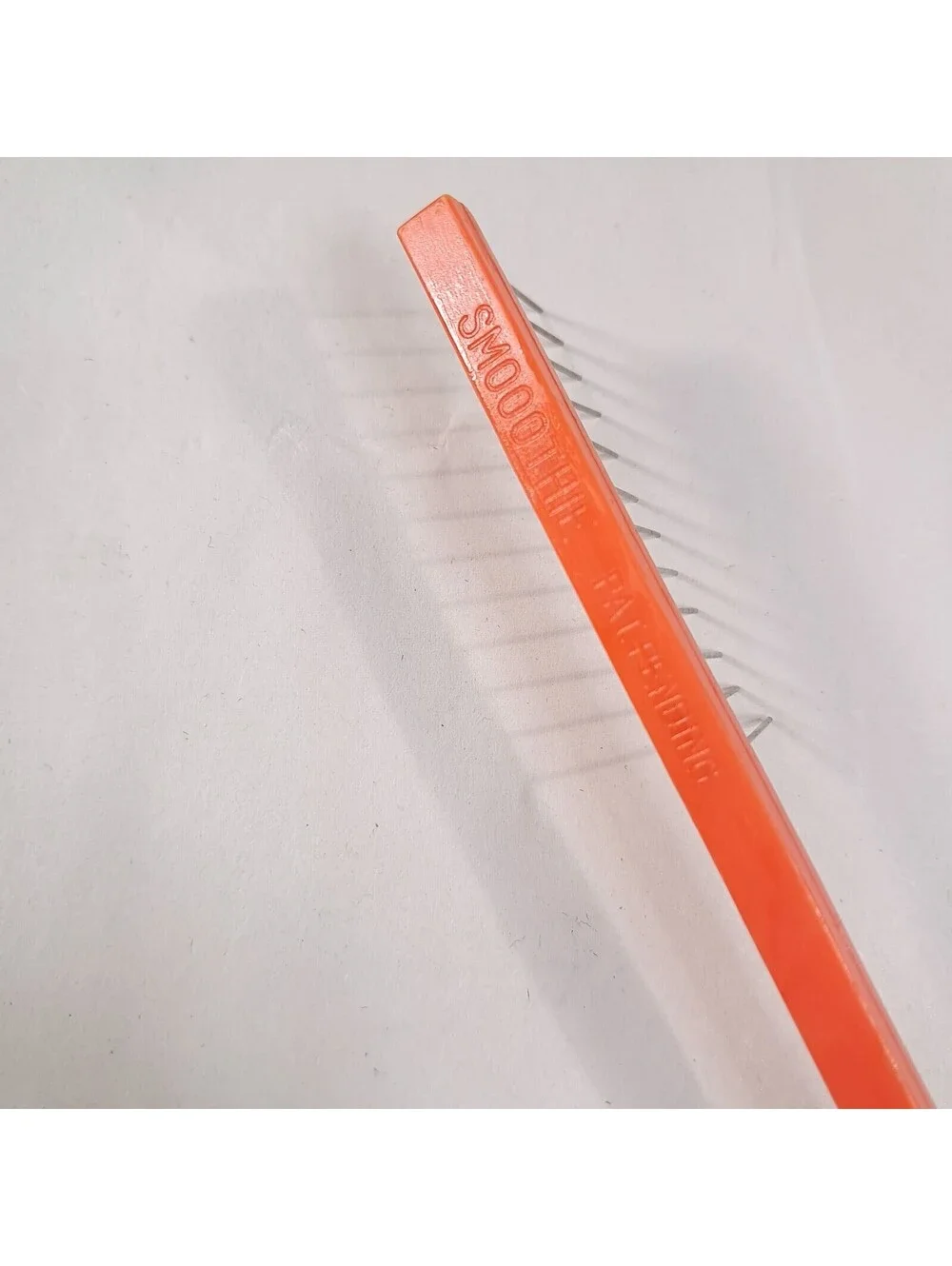 Vintage Smoothie Comb Professional Hair Styling Tool Comb Orange metal bristles